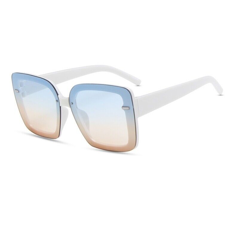 New Style Womens Ladies Sunglasses Square Oversized Luxury Flat Top Glasses