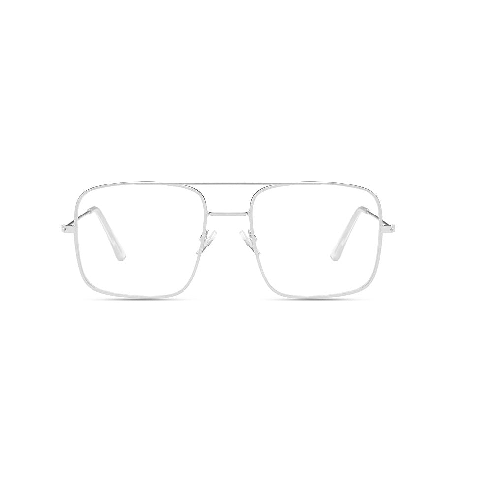 Aviation Metal Frame Glasses Classic Eyeglasses Transparent Clear Lens