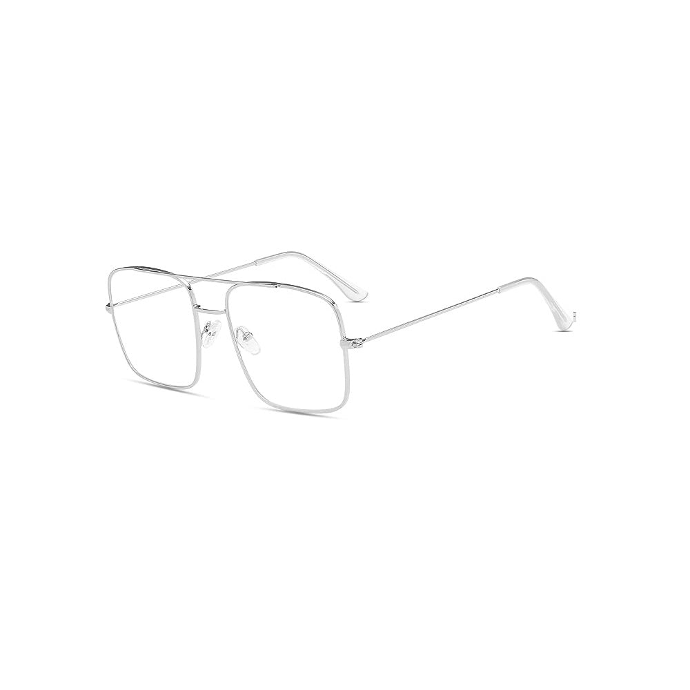 Aviation Metal Frame Glasses Classic Eyeglasses Transparent Clear Lens