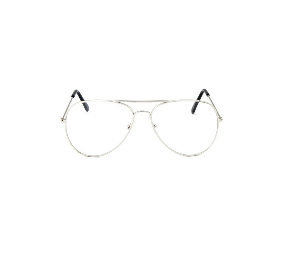 Aviation Metal Frame Anti-Blue light filter Glasses Optics Classic and Stylish Eyeglasses Transparent Clear Lens Eyeglasses