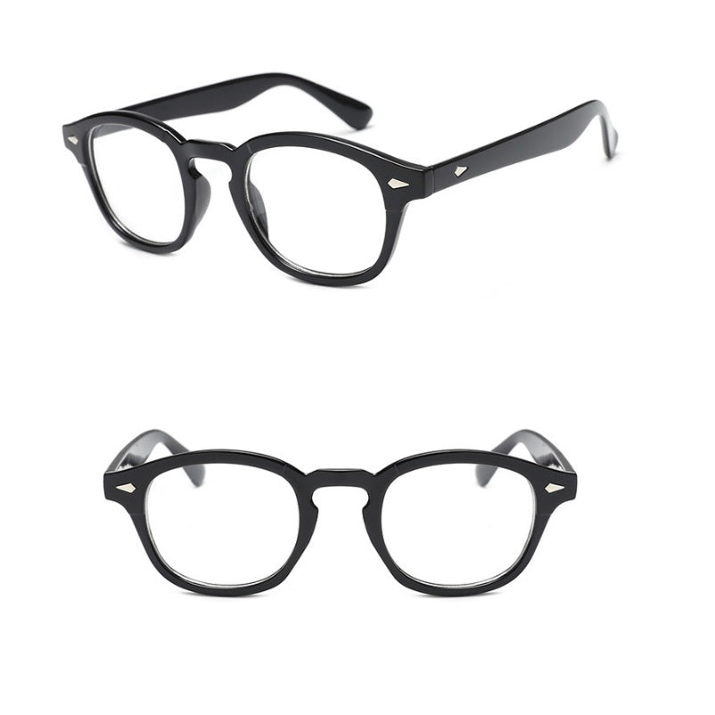 Retro Nerd Fashion Unisex Eyewear Clear Lens Fake Eye Glasses Black ROUND Frame