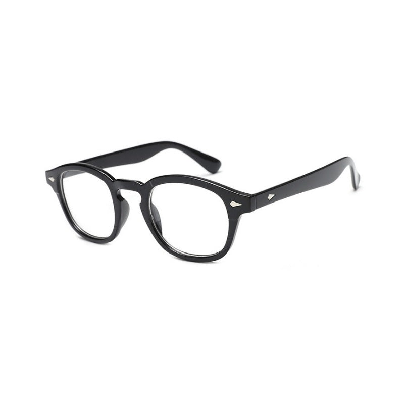 Retro Nerd Fashion Unisex Eyewear Clear Lens Fake Eye Glasses Black ROUND Frame