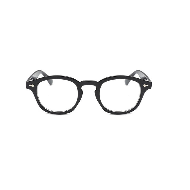 Retro Nerd Fashion Unisex Eyewear Clear Lens Fake Eye Glasses Black ROUND Frame