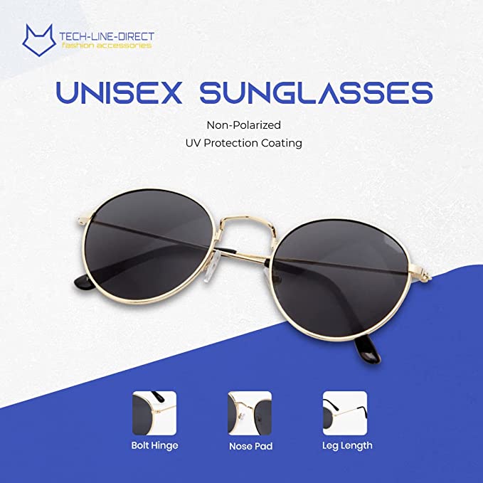 Sunglasses Women Round Glasses Metal Small Frame Eyeglasses