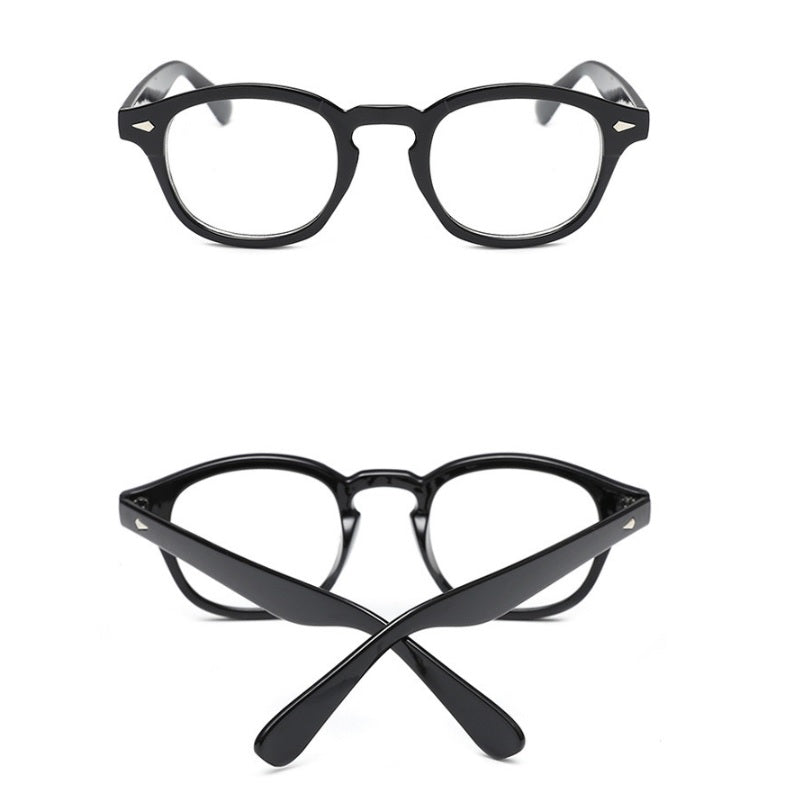 Retro Nerd Fashion Unisex Eyewear Clear Lens Fake Eye Glasses Black ROUND Frame