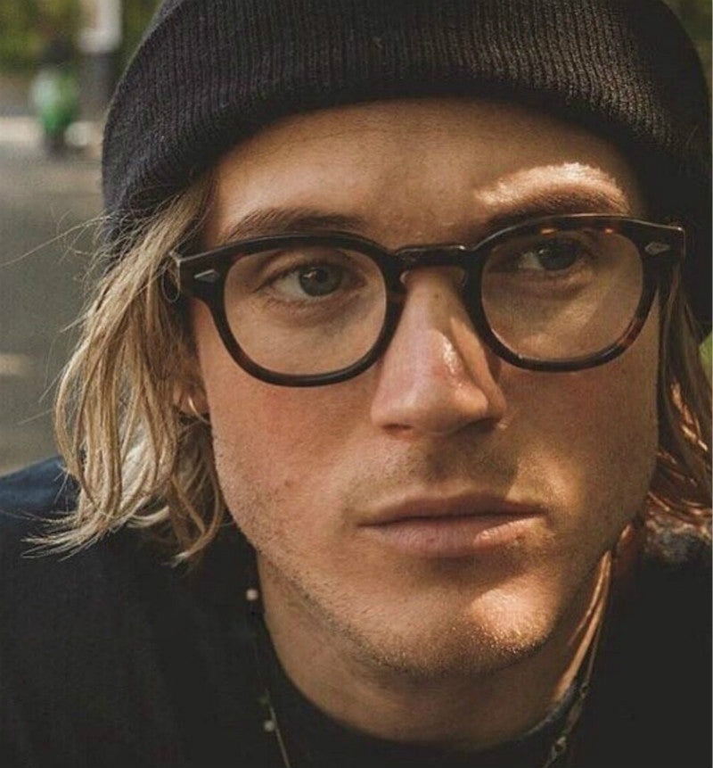 Retro Nerd Fashion Unisex Eyewear Clear Lens Fake Eye Glasses Black ROUND Frame