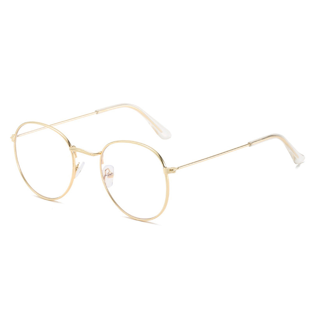 Sunglasses Women Round Glasses Metal Small Frame Eyeglasses