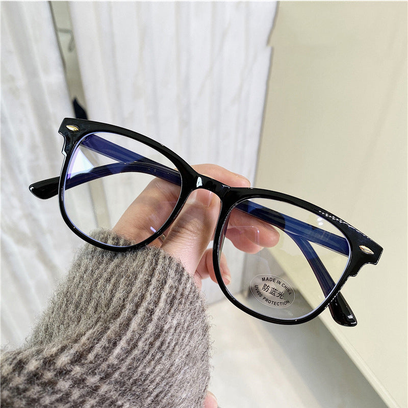 Black Vintage Retro Black Frame Clear Lens Geek Nerd Glasses Classic and Stylish For Men/Women UK