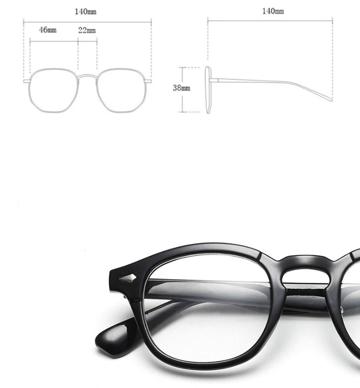Retro Nerd Fashion Unisex Eyewear Clear Lens Fake Eye Glasses Black ROUND Frame