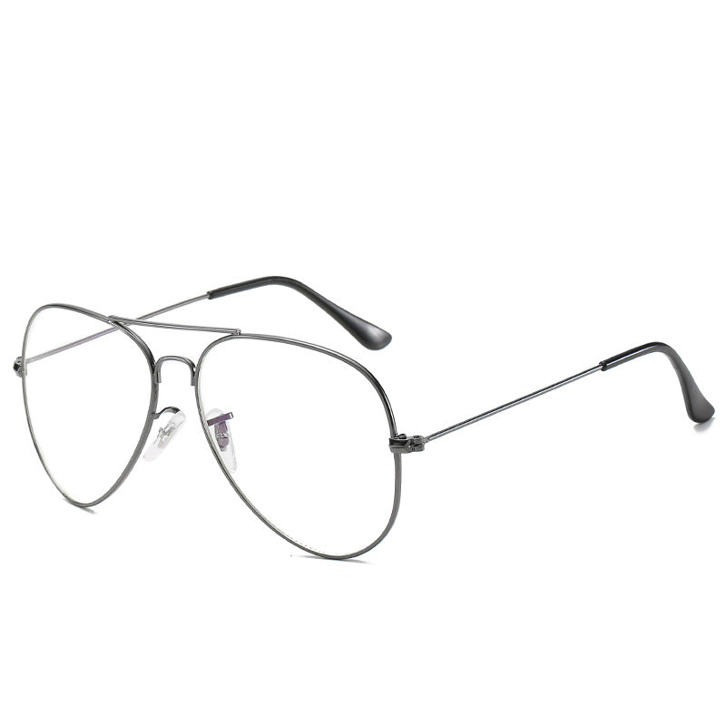 Aviation Metal Frame Anti-Blue light filter Glasses Optics Classic and Stylish Eyeglasses Transparent Clear Lens Eyeglasses