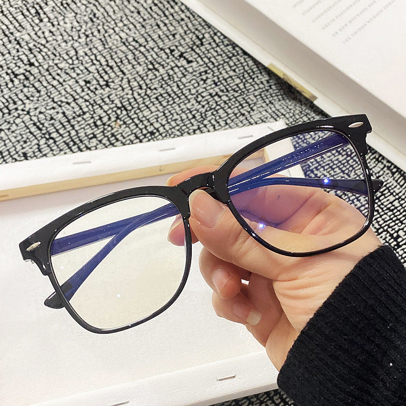 Black Vintage Retro Black Frame Clear Lens Geek Nerd Glasses Classic and Stylish For Men/Women UK