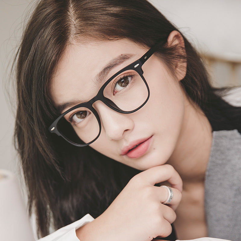 Black Vintage Retro Black Frame Clear Lens Geek Nerd Glasses Classic and Stylish For Men/Women UK