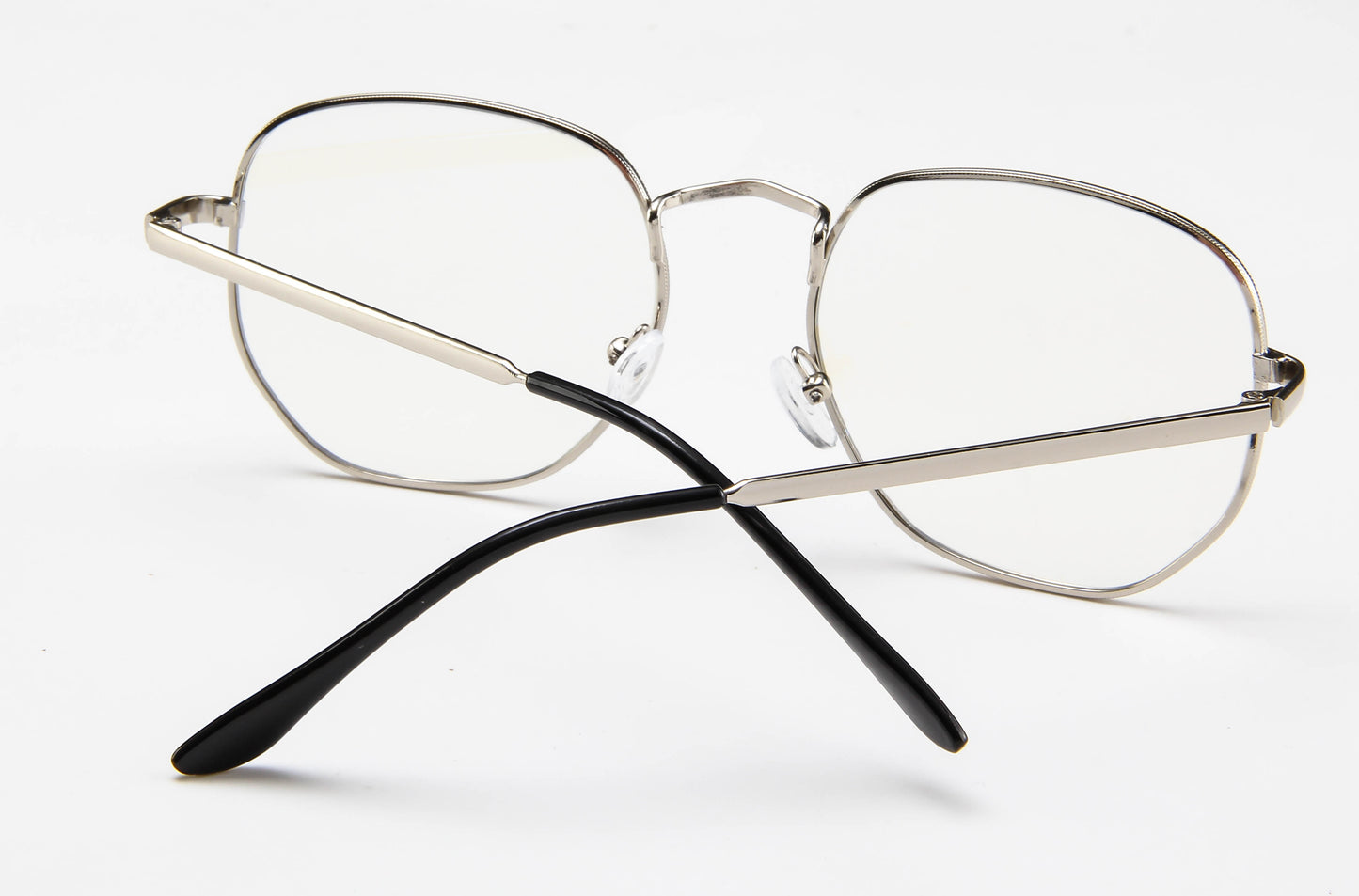 Metal Light Eyewear Oval Glasses PC Oversized Flat Glasses Womens/Mens