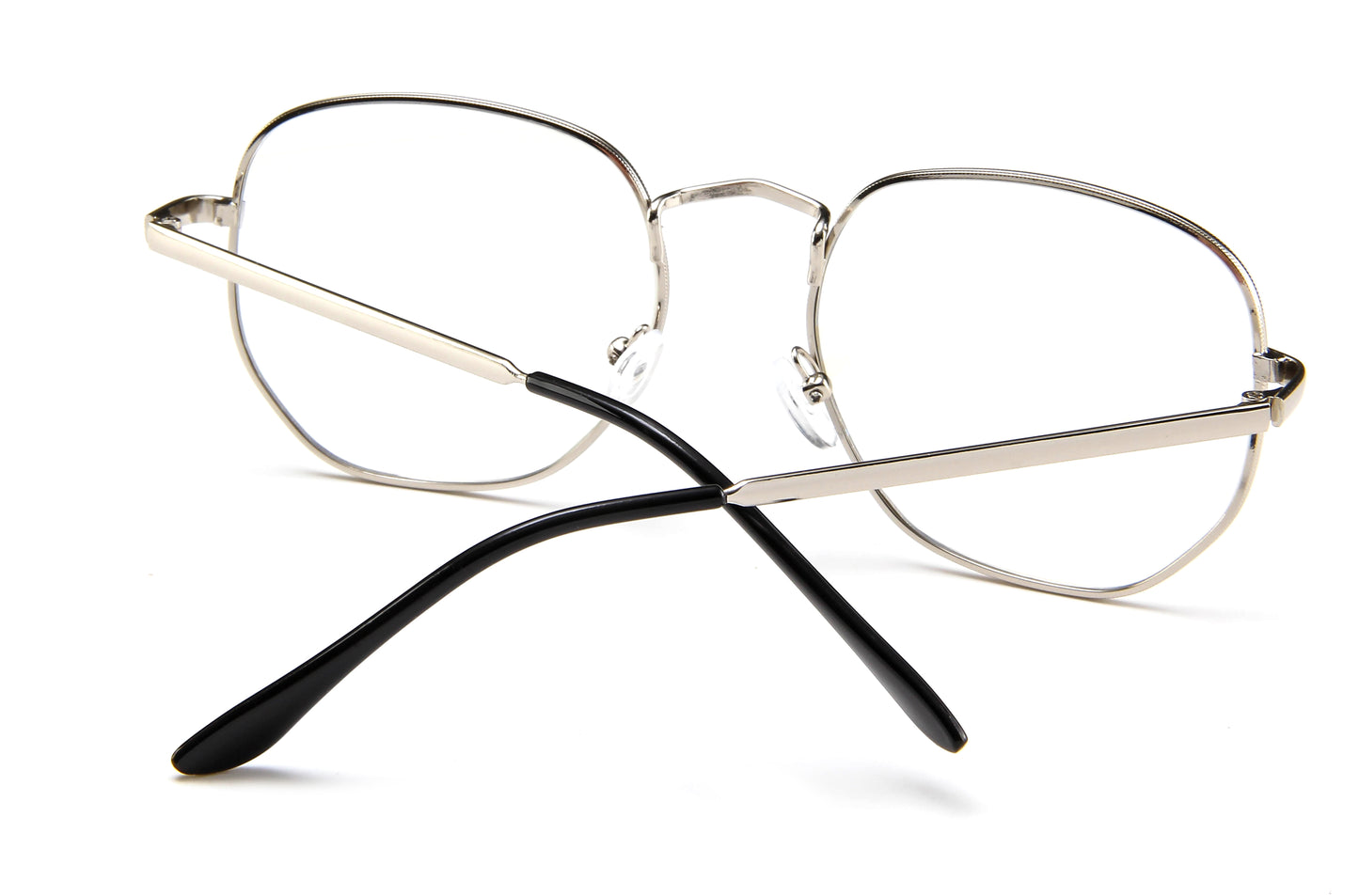 Metal Light Eyewear Oval Glasses PC Oversized Flat Glasses Womens/Mens