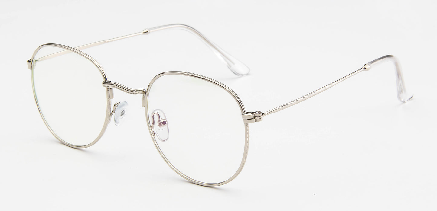 Sunglasses Women Round Glasses Metal Small Frame Eyeglasses