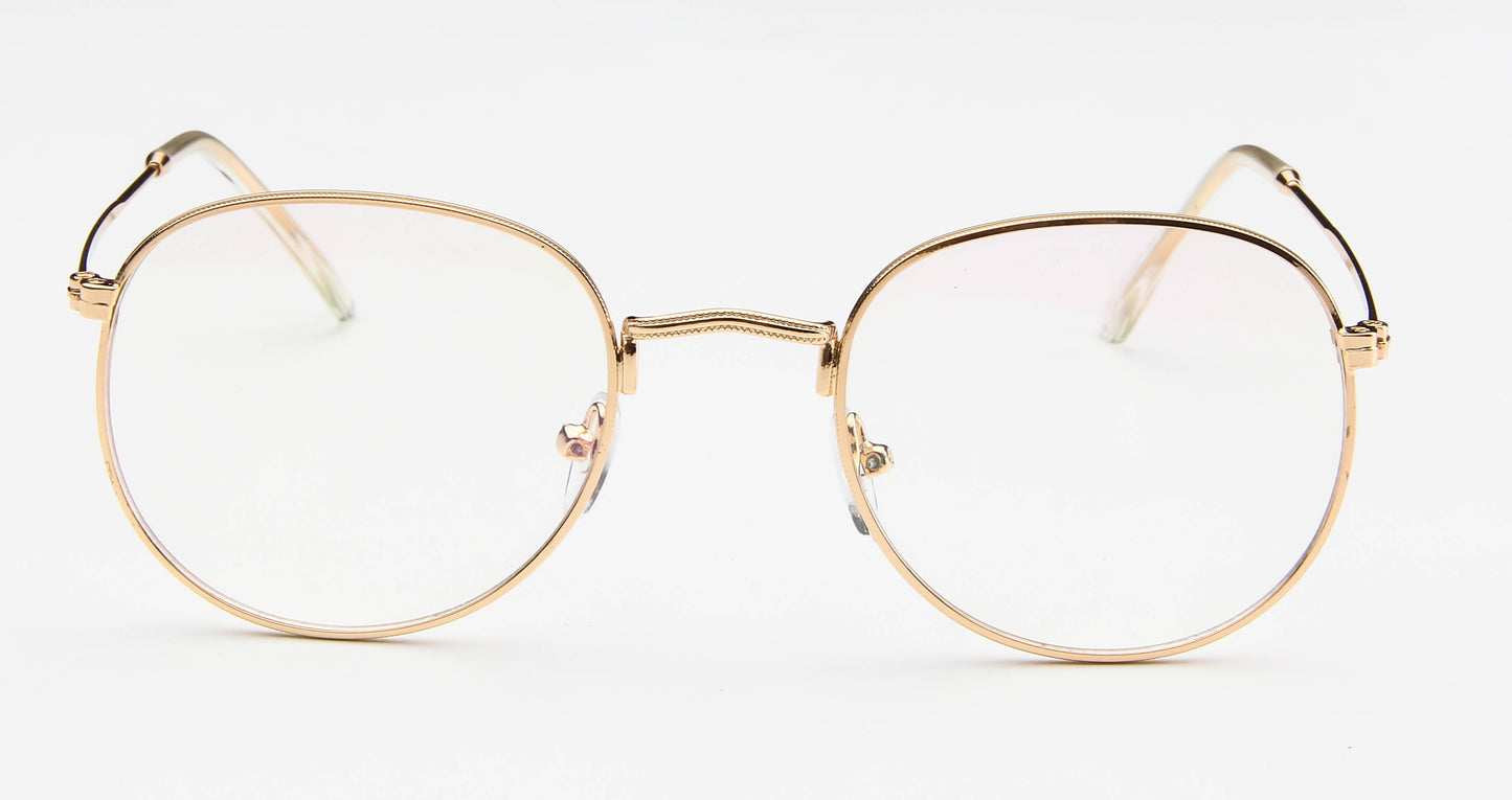 Sunglasses Women Round Glasses Metal Small Frame Eyeglasses