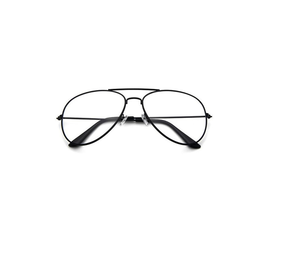 Aviation Metal Frame Anti-Blue light filter Glasses Optics Classic and Stylish Eyeglasses Transparent Clear Lens Eyeglasses