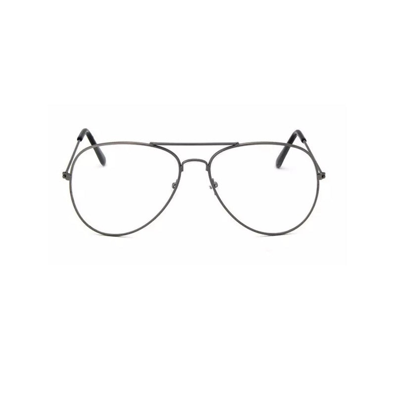 Aviation Metal Frame Anti-Blue light filter Glasses Optics Classic and Stylish Eyeglasses Transparent Clear Lens Eyeglasses