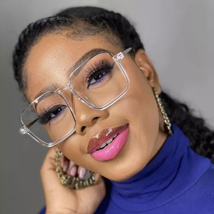 Oversized Half Frame Square Blue Light Blocking Classic and Stylish Computer Glasses Mens/ Womens