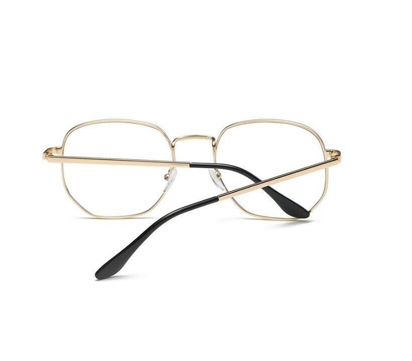 Metal Light Eyewear Oval Glasses PC Oversized Flat Glasses Womens/Mens