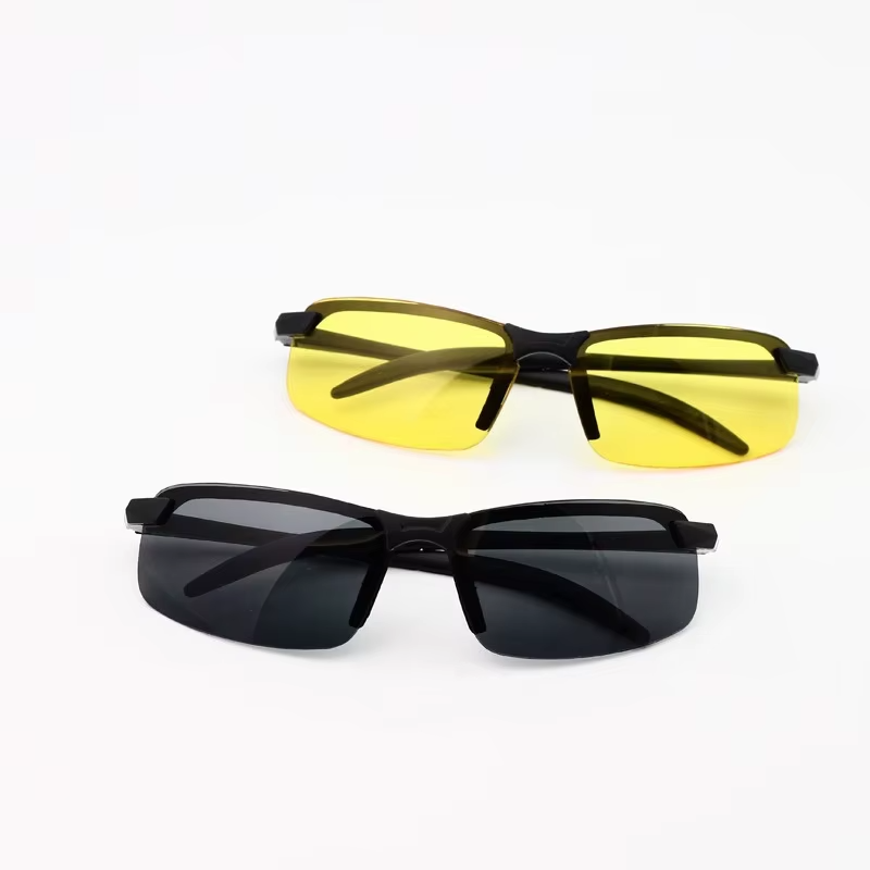 Yellow Night Driving Glasses Safety SunGlasses UV400 Anti Glare Wrap Around UK