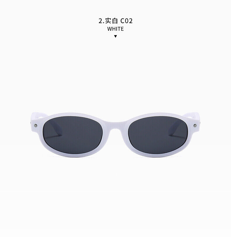 Sleek and Minimalist Small Oval Sunglasses Perfectly Crafted for a Retro Look