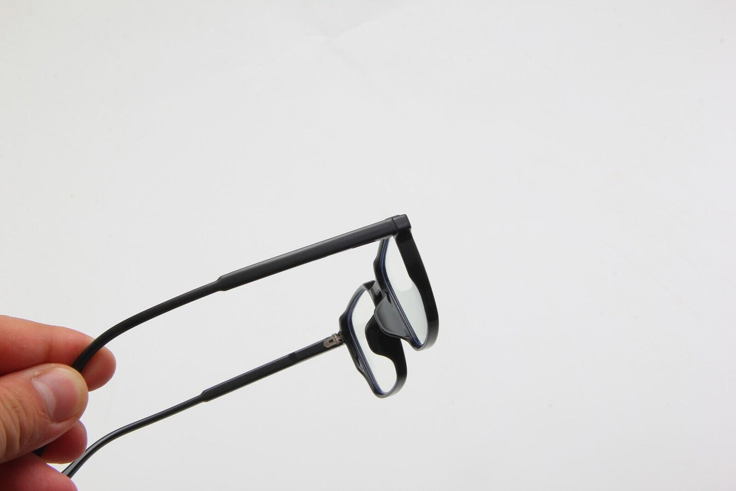 Fashion Superlight Retro Square Anti-blue Light Black Glasses Lightweight UK