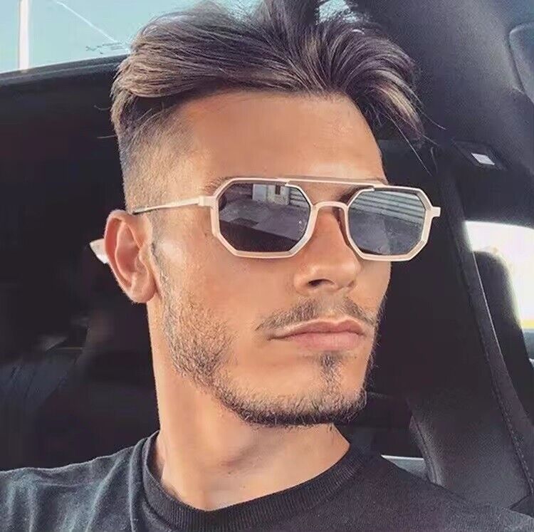 Metal Sunglasses Square Sunglasses Sunglasses for Men/Women Polygon Sun Glasses