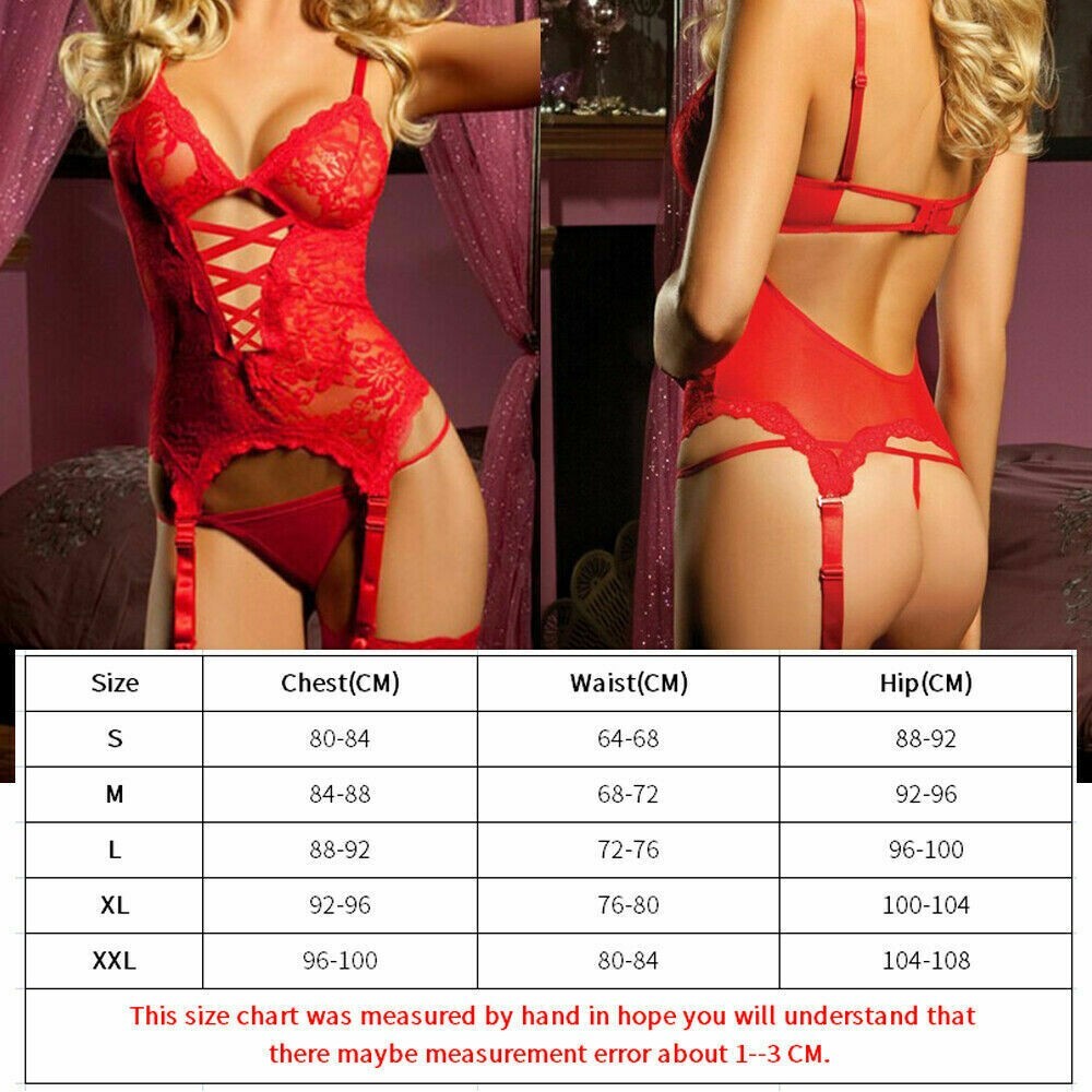 Women Lingerie Fishnet Crotchless Body Stocking Bodysuit Sexy Babydoll Underwear