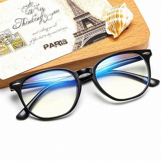 Unisex Fashion Clear Lens Anti Blue Light Filter Gaming TV PC Glasses Frames UK