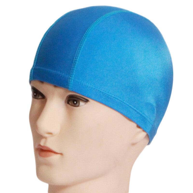 Easy Fit Unisex Adult Swimming Cap Hat Mens Womens Pool Sea Spandex Fabric