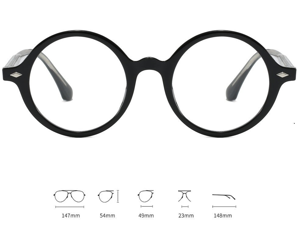 Round Blue Light Blocking Glasses – Stylish Anti-Glare Eyewear for Men and Women