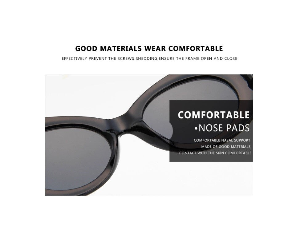 New fashion Kurt Cobain Oval Sunglasses Harajuku Men Vintage Retro Female