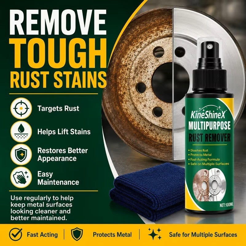 Fast Acting Rust Remover Spray for Metal, Tools, Car Parts & Chrome 50ML