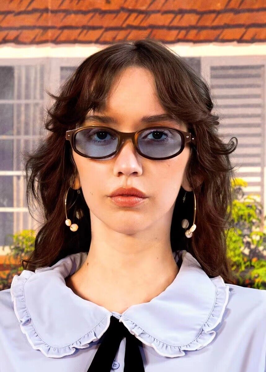Sleek and Minimalist Small Oval Sunglasses Perfectly Crafted for a Retro Look
