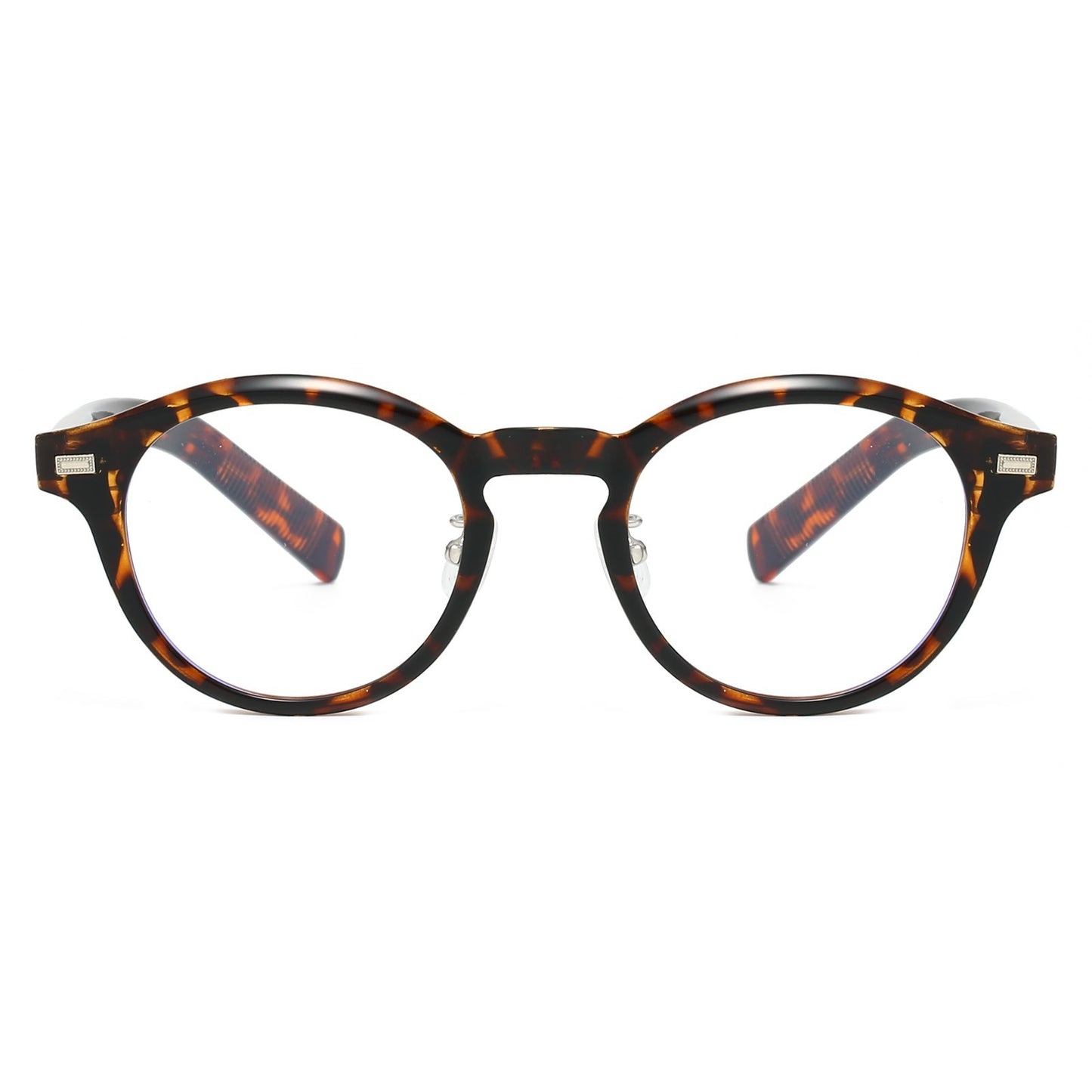 Retro Round Glasses Anti Blue Light Blocking Clear Lens Fashion Frames