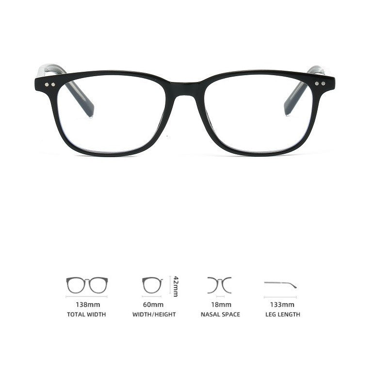 Square Glasses Men Women Anti Blue Light Blocking Clear Lens Fashion Frame
