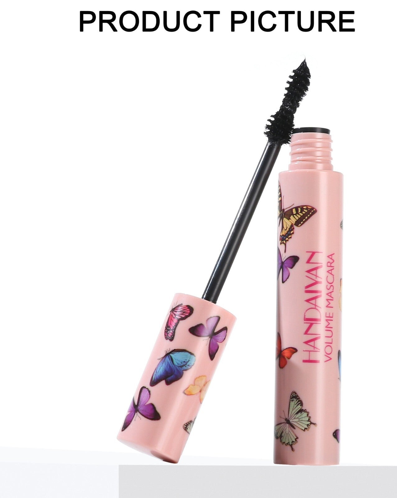 HANDAIYAN Curling Black Mascara Long Lasting Butterfly Brush Luxury Eye Makeup