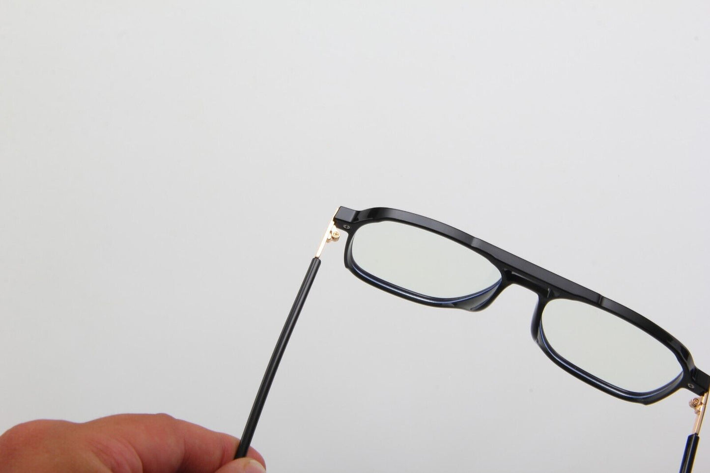 Double Bridge Square Anti-blue Light Glasses Men/Women Vintage Computer Glasses