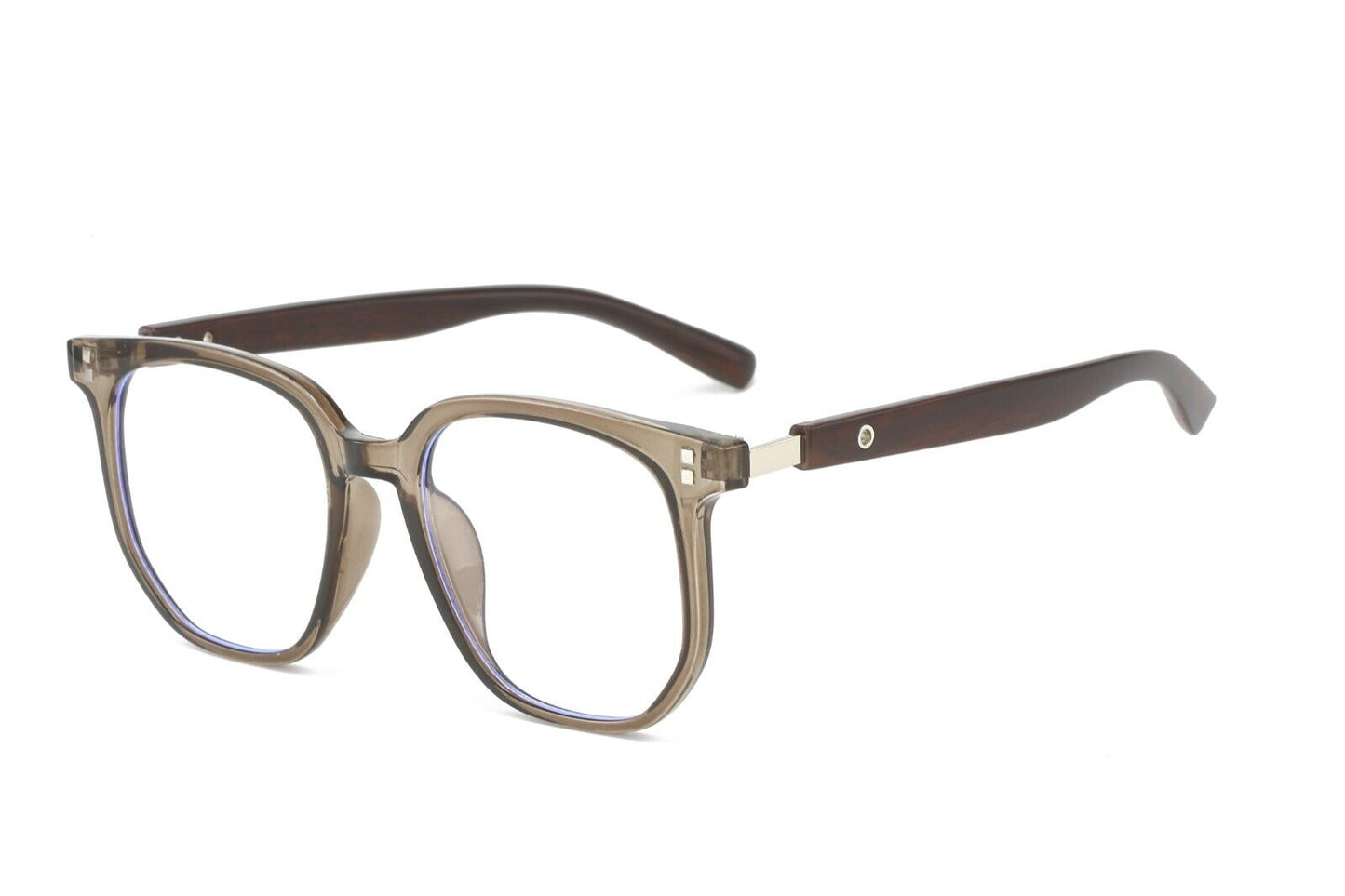 Eyeglasses Frames Trend Flat Glasses Men Women Wood Grain Legs Fashion Style