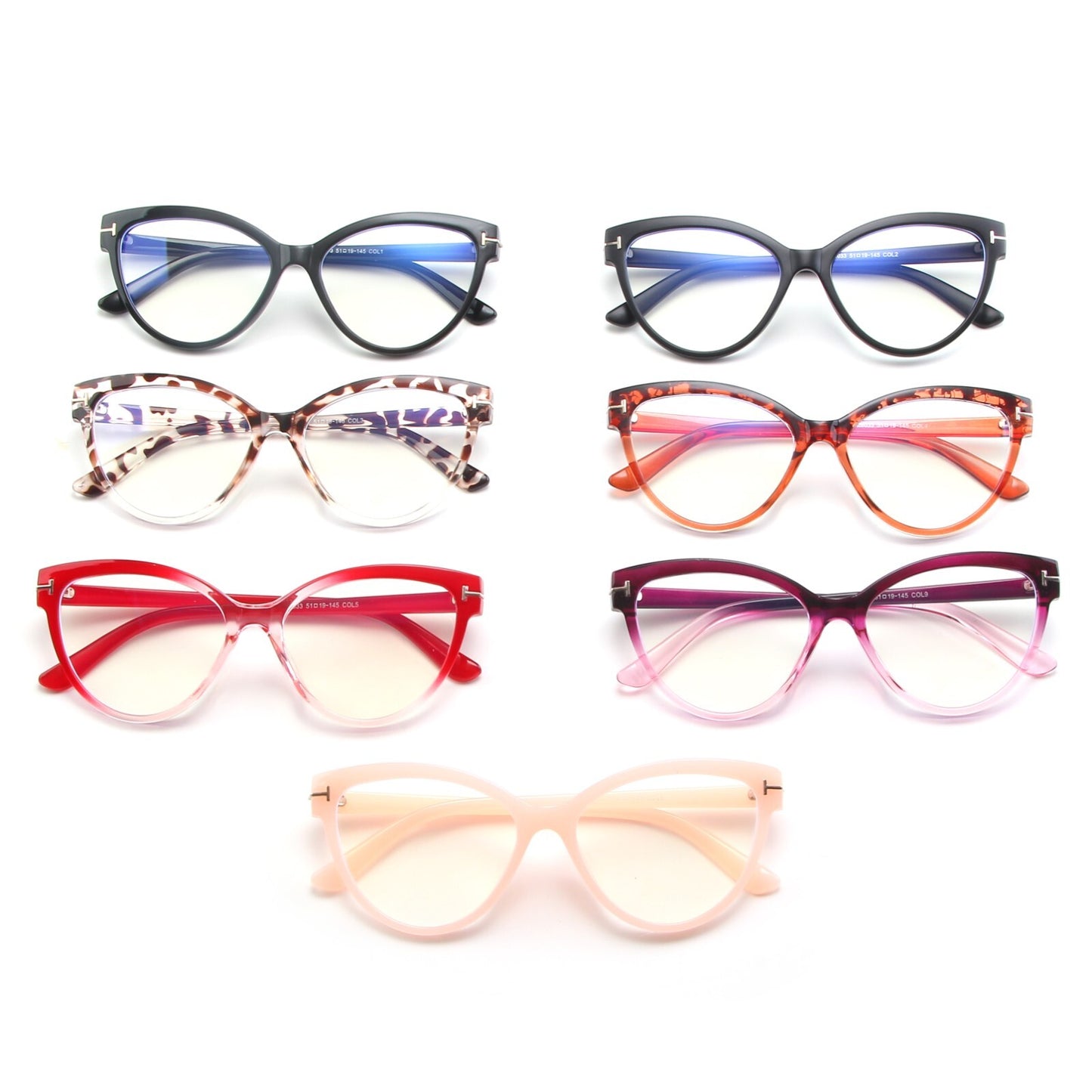 Anti-blue Light Cat Eye Optical Glasses Women Clear Lens Classic Glasses Frames