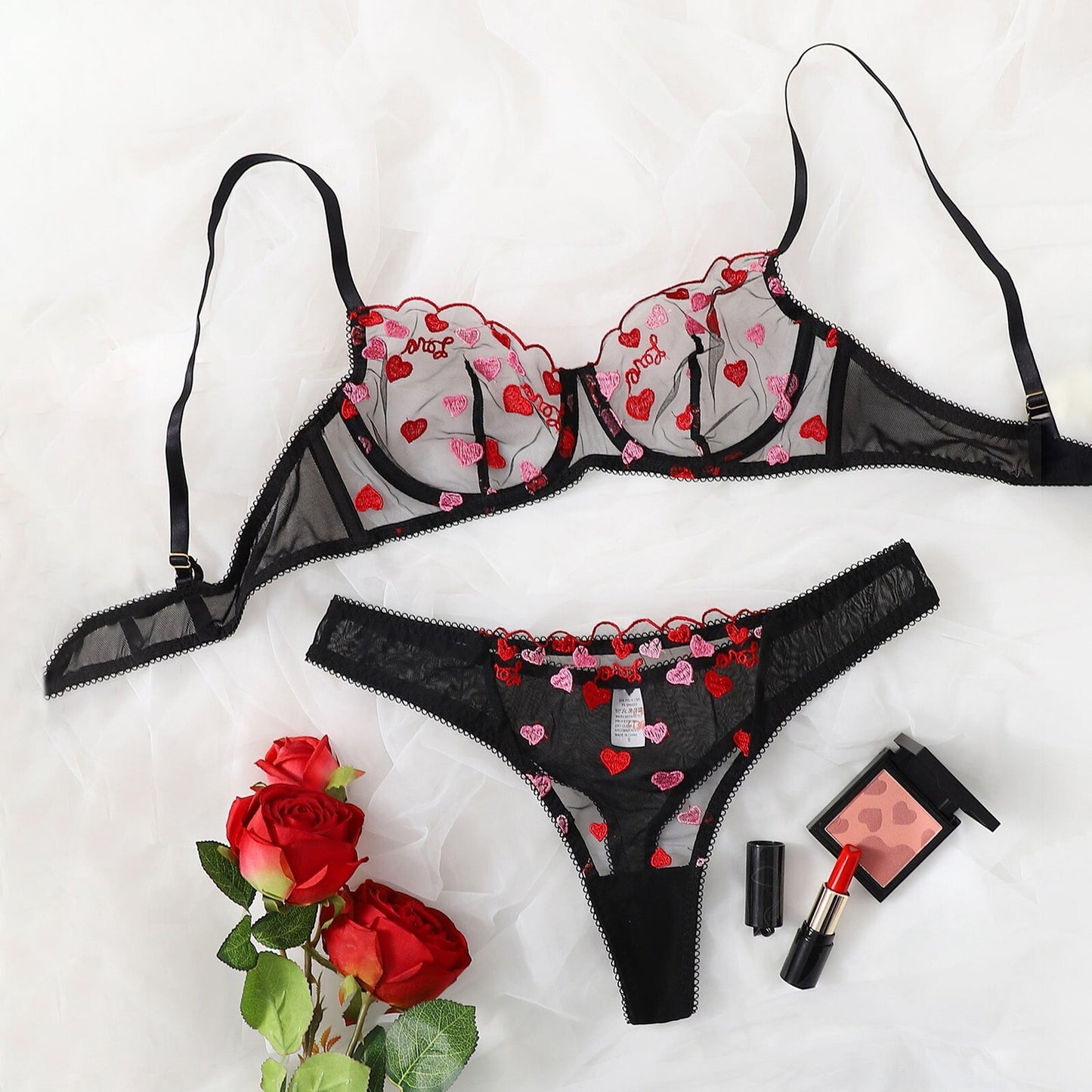 Womens Sexy Lingerie Lace Top Bra Ladies Thong Underwear Set Nightwear Sleepwear