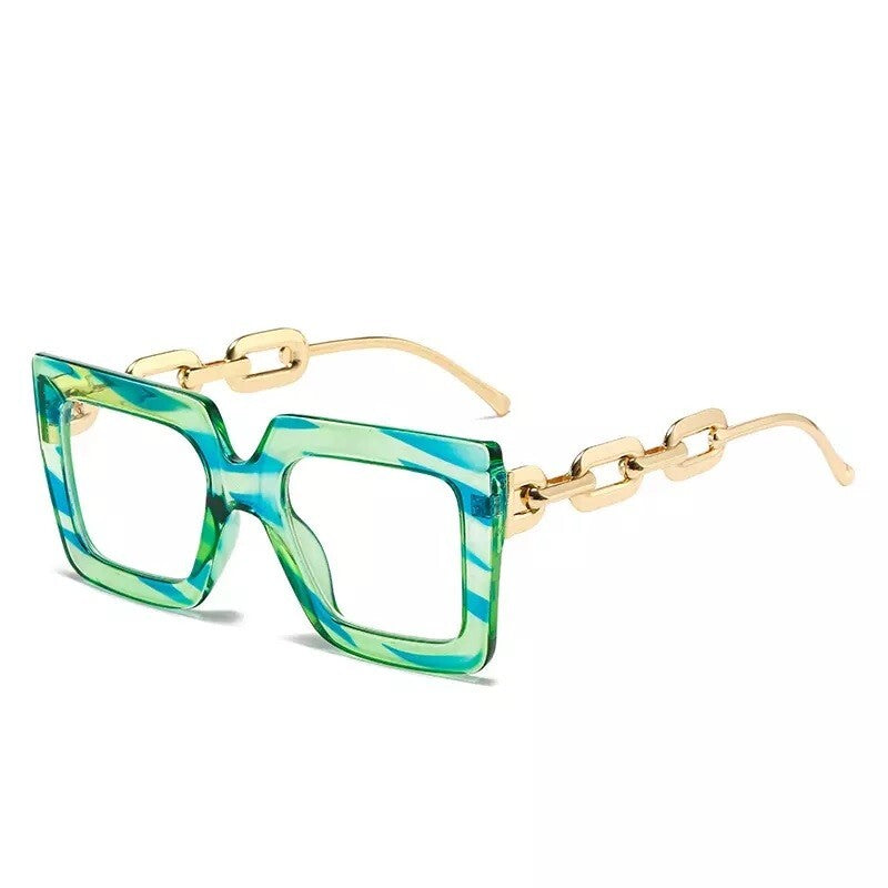 Black fashion New style Goggles Women Oversized Square Glasses Frames Men/Women