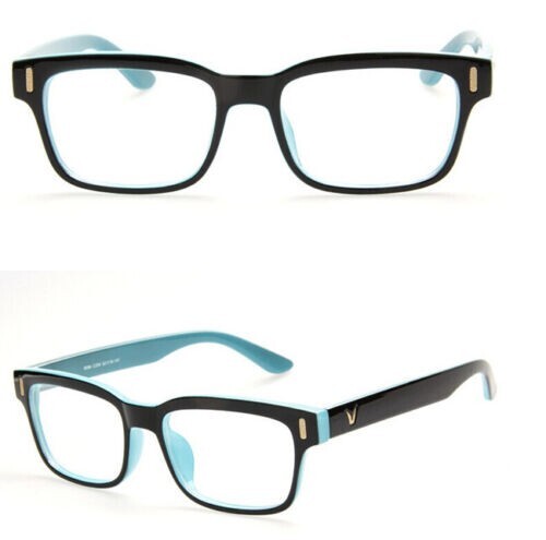 Hot Fashion Mens Womens Retro Clear Lens Glasses Frame Eyewear Unisex - Black