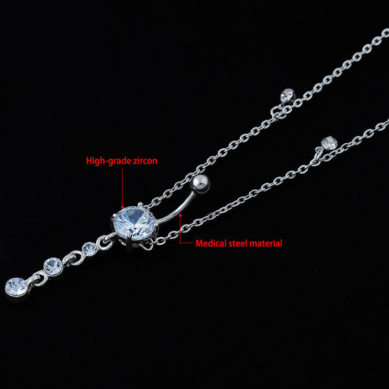 Beauty Crystal CZ Stone Navel Belly Button Ring Bar Body Piercing Jewelry UK