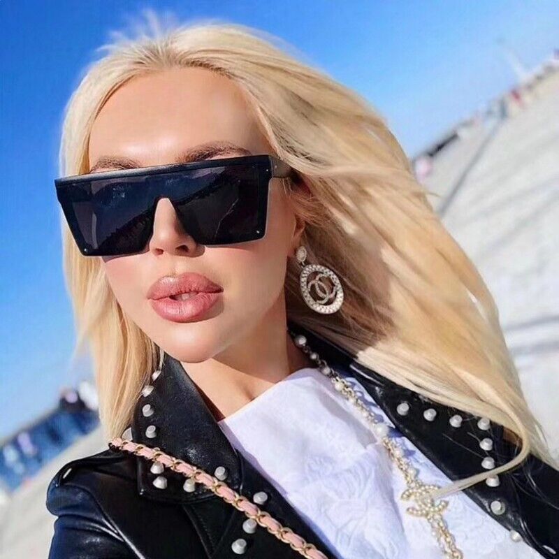 Large Oversized Ladies Women Sunglasses Desinger Big Frame Retro Vintage Fashion