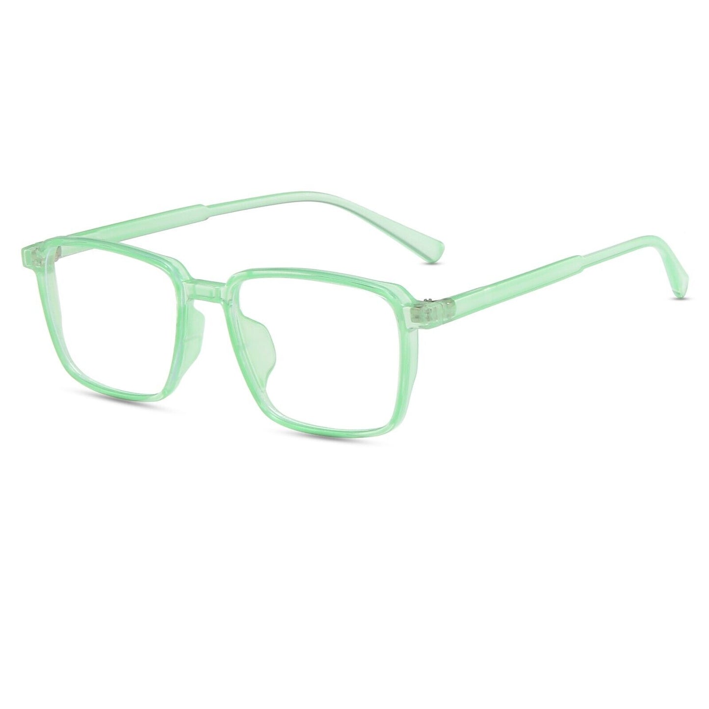 Fashion Superlight Retro Square Anti-blue Light Black Glasses Lightweight UK