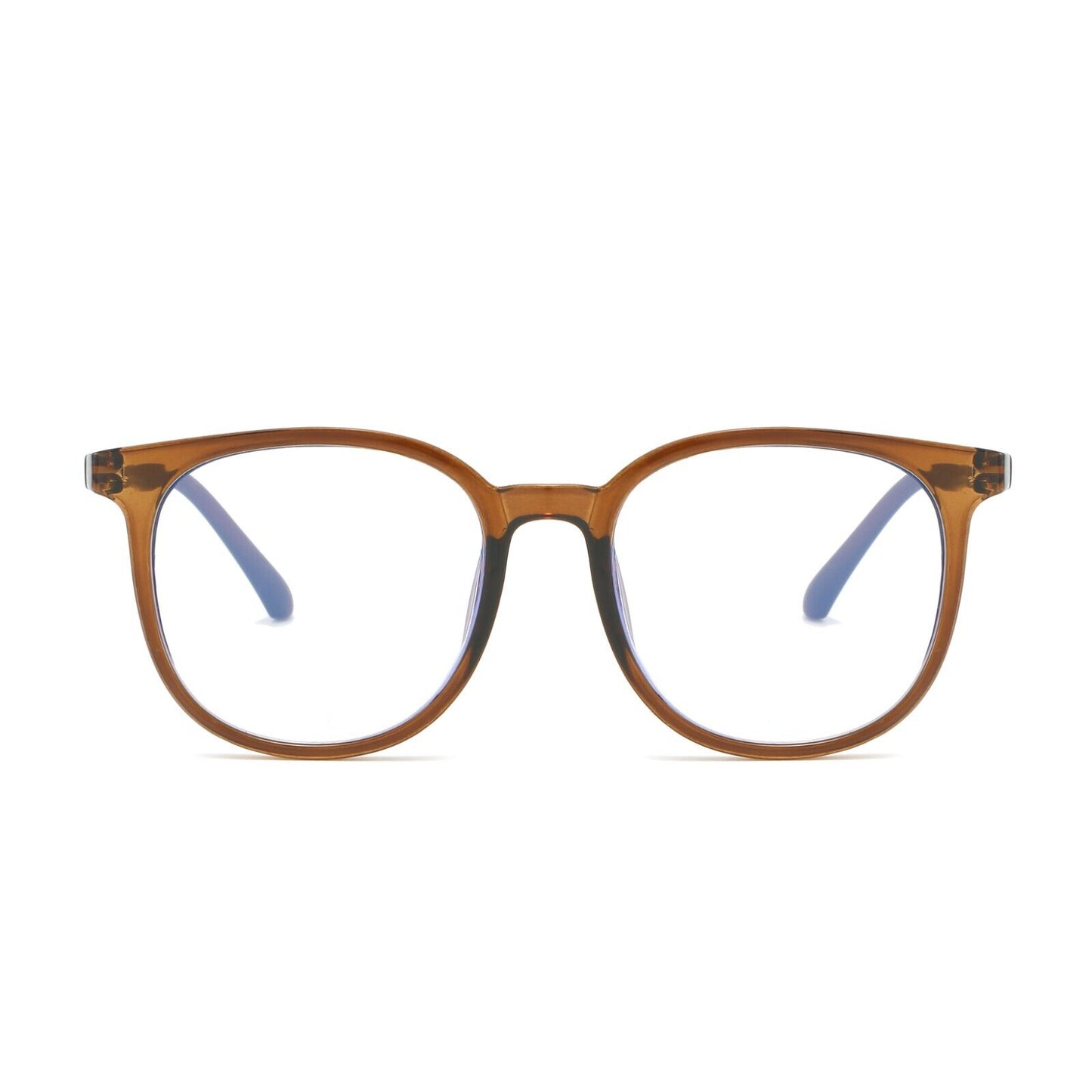 Unisex Round Anti Blue Light Blocking Glasses - Stylish Digital Eye Protection