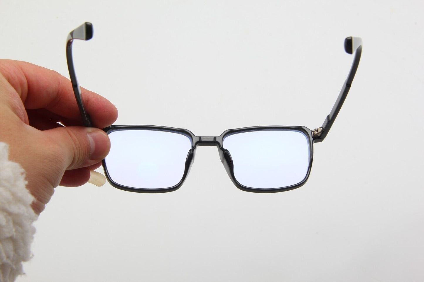 Fashion Superlight Retro Square Anti-blue Light Black Glasses Lightweight UK
