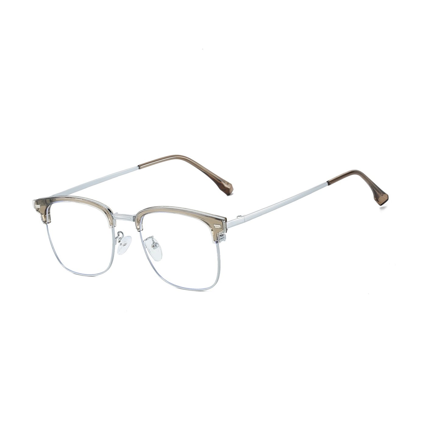 Unisex Metal Square Anti Blue Light Glasses – Eye Protection for Screens